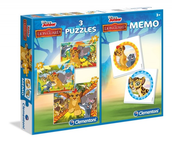 Clementoni (07810) - "The Lion Guard + Memo" - 20 100 Teile Puzzle
