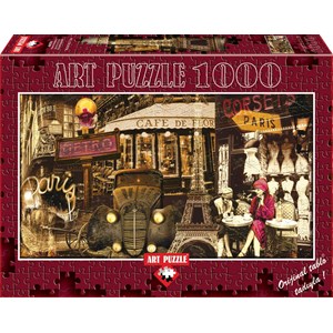 Art Puzzle (4470) - "In den Straßen von Paris" - 1000 Teile Puzzle