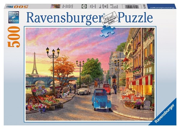 Ravensburger (14505) - Dominic Davison: "Abend in Paris" - 500 Teile Puzzle