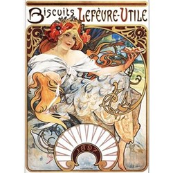 D-Toys (66930-MU04) - Alphonse Mucha: "Biscuits Lefèvre-Utile" - 1000 Teile Puzzle