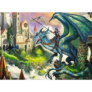 Ravensburger (10876) - "Dragon Rider" - 100 Teile Puzzle
