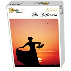 Grafika (01202) - "Flamenco at Sunset" - 2000 Teile Puzzle