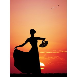 Grafika (01202) - "Flamenco at Sunset" - 2000 Teile Puzzle
