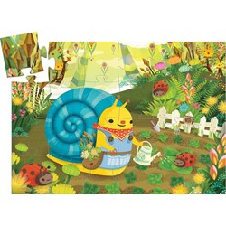 Djeco (07219) - "Snail goes plant picking" - 24 Teile Puzzle