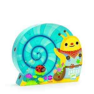 Djeco (07219) - "Snail goes plant picking" - 24 Teile Puzzle