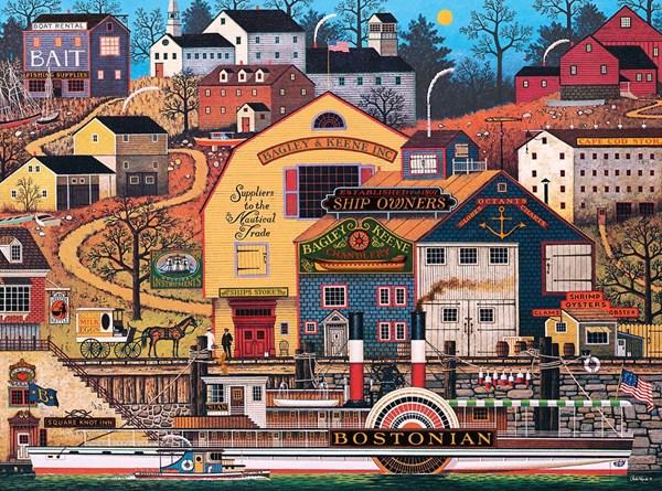 Buffalo Games (11442) - Charles Wysocki: "The Bostonian" - 1000 Teile Puzzle