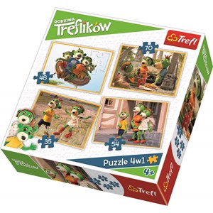 Trefl (34271) - "Koe" - 35 48 54 70 Teile Puzzle