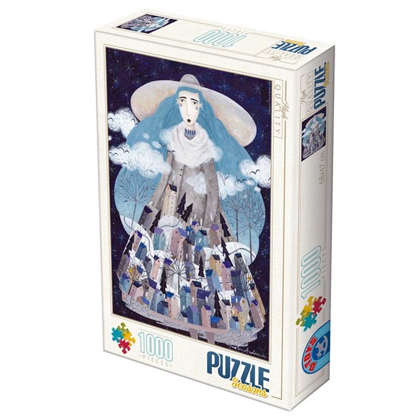 D-Toys (74102-KA04) - Kurti Andrea: "Winter" - 1000 Teile Puzzle