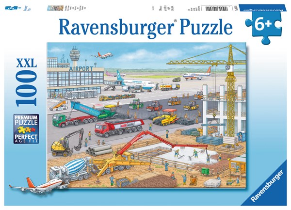 Ravensburger (10624) - "Baustelle am Flughafen" - 100 Teile Puzzle
