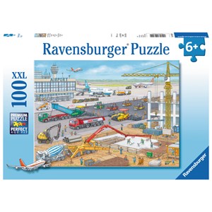 Ravensburger (10624) - "Baustelle am Flughafen" - 100 Teile Puzzle