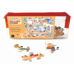 Puzzle Michele Wilson (W442-24) - Lucie Georger: "Vive la Ville" - 24 Teile Puzzle