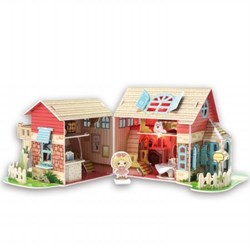 Cubic Fun (P615H) - "Puppenhaus" - 84 Teile Puzzle
