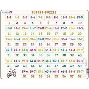 Larsen (AR7) - "Rechnen lernen Subtraktion" - 58 Teile Puzzle
