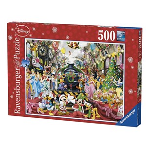 Ravensburger (14739) - "Disney, Weihnachts-Zug" - 500 Teile Puzzle