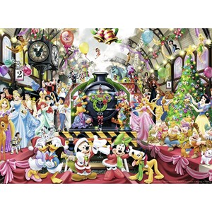 Ravensburger (14739) - "Disney, Weihnachts-Zug" - 500 Teile Puzzle