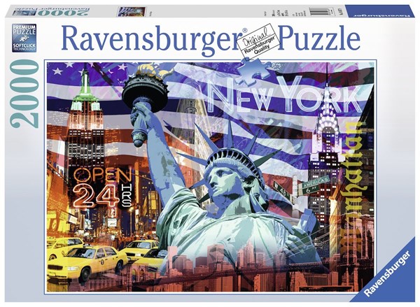 Ravensburger (16687) - "New York Collage" - 2000 Teile Puzzle