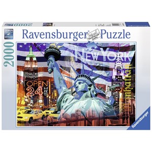 Ravensburger (16687) - "New York Collage" - 2000 Teile Puzzle