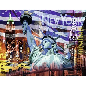 Ravensburger (16687) - "New York Collage" - 2000 Teile Puzzle