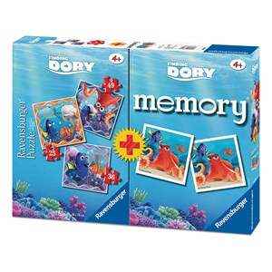Ravensburger (06871) - "Dory + Memory" - 25 36 49 Teile Puzzle