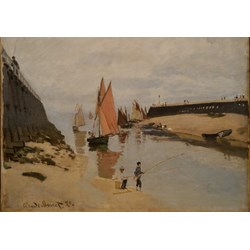 Grafika (00037) - Claude Monet: "Le Port de Trouville, 1870" - 1000 Teile Puzzle