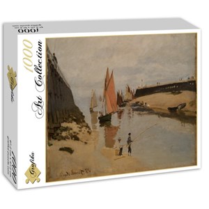 Grafika (00037) - Claude Monet: "Le Port de Trouville, 1870" - 1000 Teile Puzzle