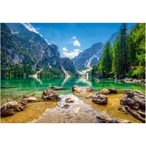 Castorland (C-103416) - "Idyllischer See mit Bergpanorama" - 1000 Teile Puzzle