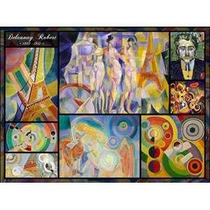 Grafika (00841) - Robert Delaunay: "Collage" - 2000 Teile Puzzle