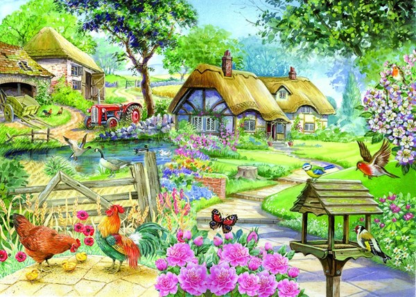 The House of Puzzles (1592) - "Cottage, Country Living" - 500 Teile Puzzle