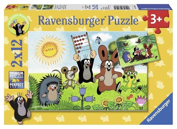 Ravensburger (07558) - "Lernspaß mit Maulwurf" - 12 Teile Puzzle
