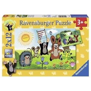Ravensburger (07558) - "Lernspaß mit Maulwurf" - 12 Teile Puzzle