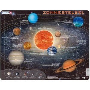 Larsen (SS1-NL) - "Zonnestelsel - NL" - 70 Teile Puzzle