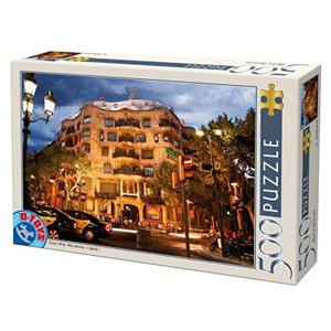 D-Toys (50328-AB32) - "Casa Mila, Barcelona, Spain" - 500 Teile Puzzle