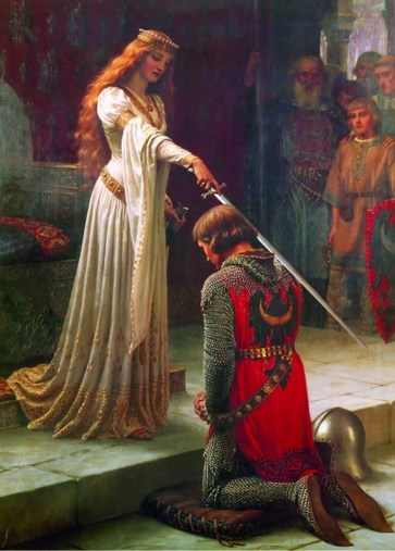 Gold Puzzle (60959) - Edmund Blair Leighton: "The Accolade" - 1000 Teile Puzzle