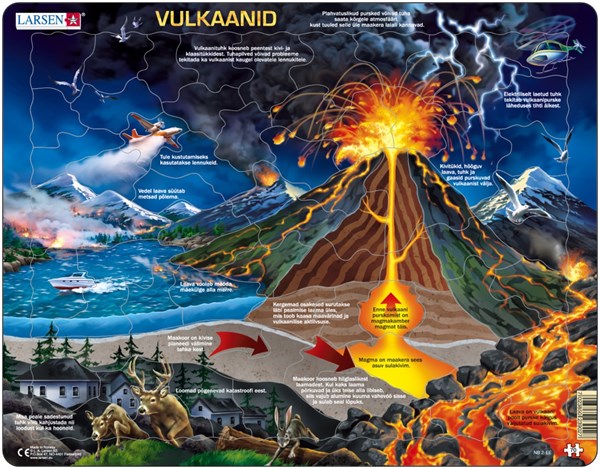 Larsen (NB2-EE) - "Volcano - EE" - 70 Teile Puzzle