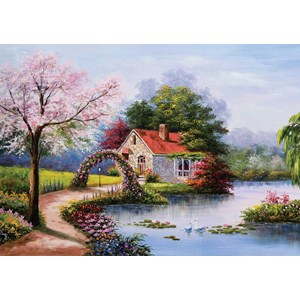 KS Games (11324) - "Das Haus am See" - 1000 Teile Puzzle