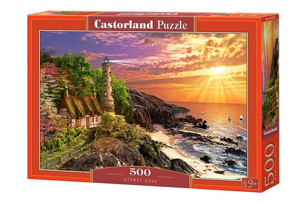 Castorland (B-52615) - Dominic Davison: "Leuchtturm mit Meerblick" - 500 Teile Puzzle