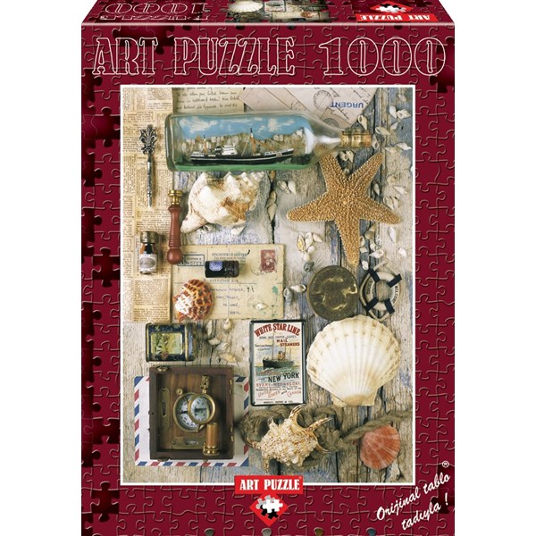 Art Puzzle (4425) - "Urlaubsandenken" - 1000 Teile Puzzle