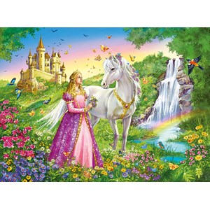 Ravensburger (12613) - "Prinzessin mit Pferd" - 200 Teile Puzzle