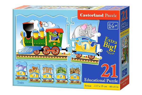 Castorland (E-135) - "Der Zug" - 21 Teile Puzzle