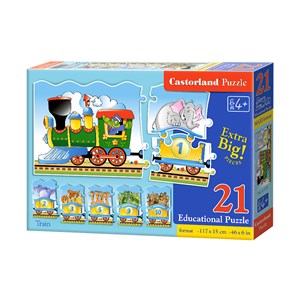 Castorland (E-135) - "Der Zug" - 21 Teile Puzzle