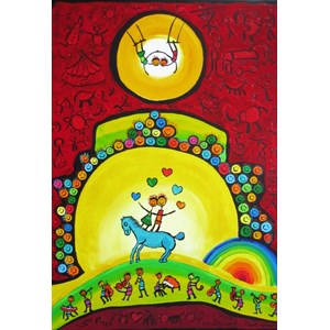 Grafika Kids (01788) - Anne Poire, Patrick Guallino: "Équilibre" - 12 Teile Puzzle