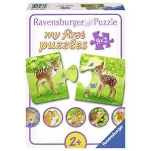 Ravensburger (07365) - "Süße Waldbewohner" - 2 Teile Puzzle
