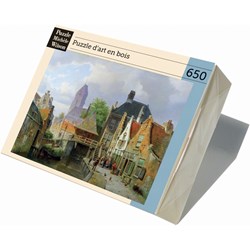 Puzzle Michele Wilson (A296-650) - Barend Cornelis Koekkoek: "View of Oudewater" - 650 Teile Puzzle
