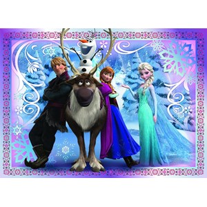 Nathan (86522) - "Disneys Eiskönigin, Ein starkes Team" - 45 Teile Puzzle
