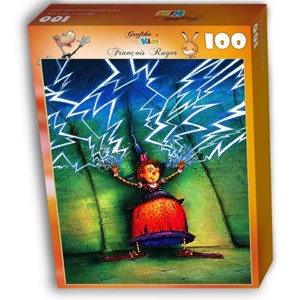 Grafika Kids (01451) - François Ruyer: "Die Hexe" - 100 Teile Puzzle