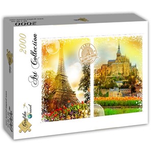 Grafika (T-00242) - "Frankreich" - 2000 Teile Puzzle