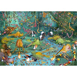 Grafika (T-00485) - François Ruyer: "Jungle" - 2000 Teile Puzzle