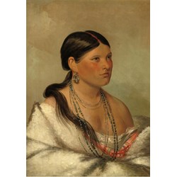 Grafika (02233) - George Catlin: "The Female Eagle, Shawano, 1830" - 1000 Teile Puzzle