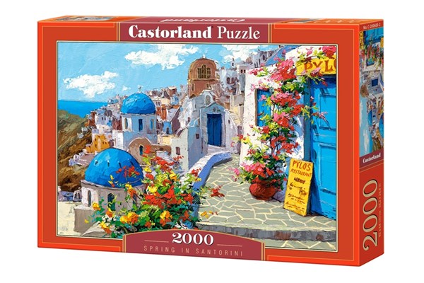 Castorland (C-200603) - "Frühling in Santorin" - 2000 Teile Puzzle