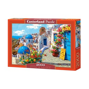 Castorland (C-200603) - "Frühling in Santorin" - 2000 Teile Puzzle